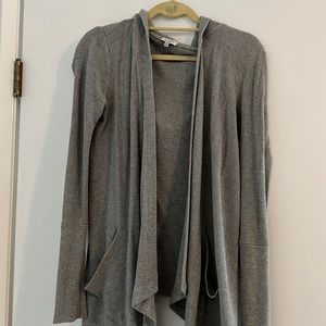 Splendid ribbed hooded sweater